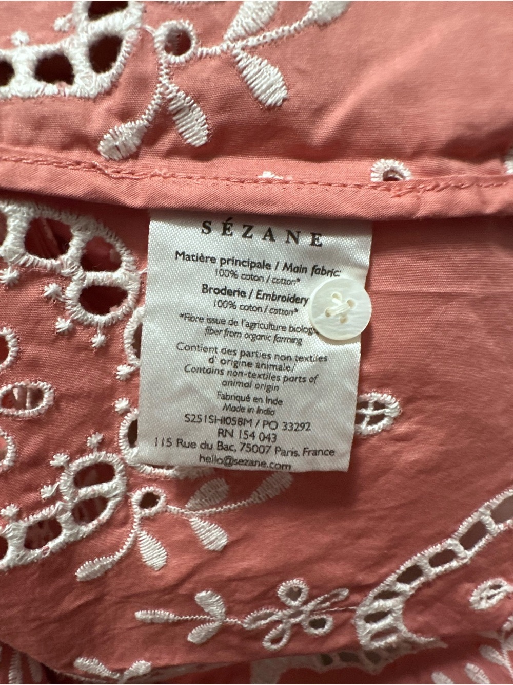 NWT Sezane Elvira Blouse - Picture 8 of 8